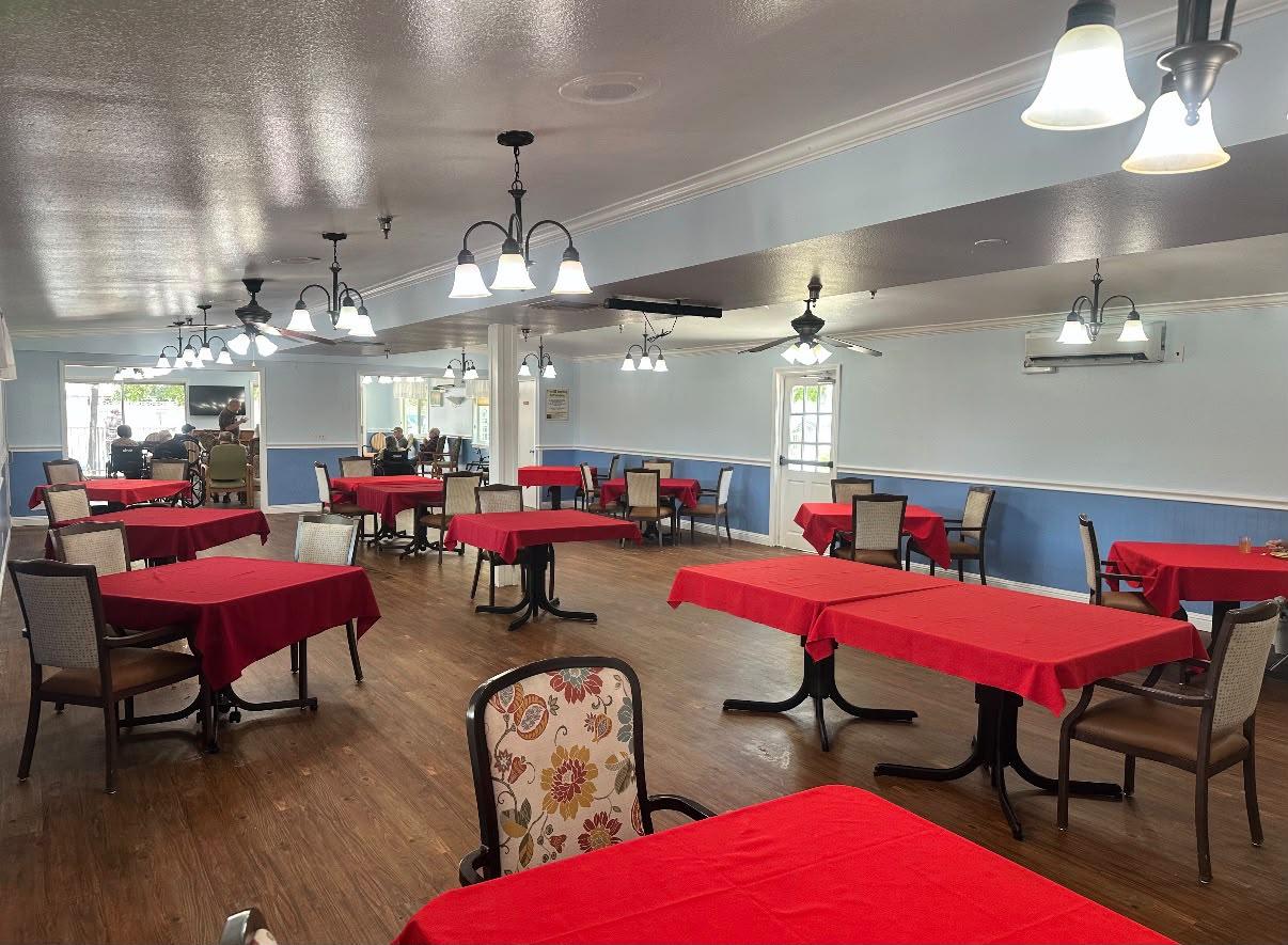Plenty of room to gather for meals